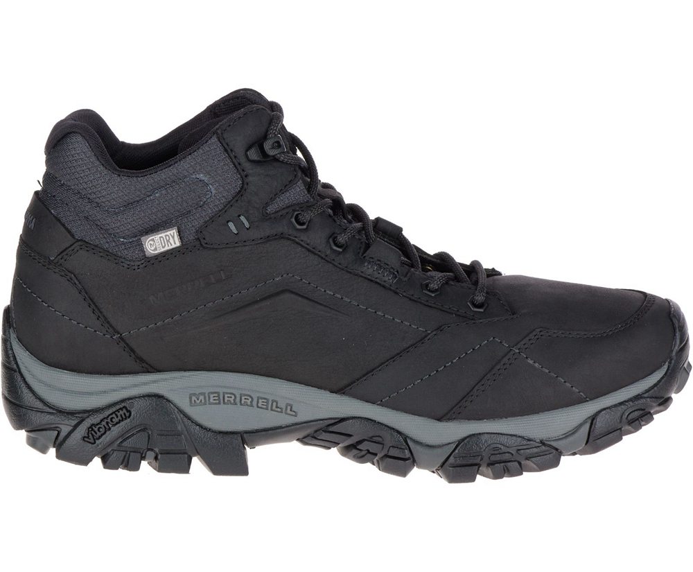 Merrell Boots Black - Moab Adventure Mid Waterproof - Mens 47YRKNSTU